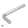 LLAVE ALLEN STANDAR ACERO CROMO VANADIO PROFESIONAL 12,0 MM. LLAVE HEXAGONAL, LLAVE ALLEN TALLER MECANICA, LLAVE AL