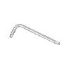 LLAVE TORX INVIOLABLE STANDAR ACERO CROMO VANADIO PROFESIONAL T09 MM. LLAVE ESTRELLA, LLAVE ALLEN ESTRELLA