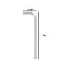 LLAVE ALLEN LARGA ACERO CROMO VANADIO PROFESIONAL 4,0 MM. LLAVE HEXAGONAL, LLAVE ALLEN TALLER MECANICA, LLAVE ALLEN