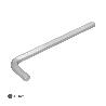 LLAVE ALLEN LARGA ACERO CROMO VANADIO PROFESIONAL 4,5 MM. LLAVE HEXAGONAL, LLAVE ALLEN TALLER MECANICA, LLAVE ALLEN
