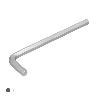 LLAVE ALLEN LARGA ACERO CROMO VANADIO PROFESIONAL 5,0 MM. LLAVE HEXAGONAL, LLAVE ALLEN TALLER MECANICA, LLAVE ALLEN