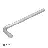 LLAVE ALLEN LARGA ACERO CROMO VANADIO PROFESIONAL 8,0 MM. LLAVE HEXAGONAL, LLAVE ALLEN TALLER MECANICA, LLAVE ALLEN