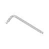 LLAVE TORX INVIOLABLE LARGA ACERO CROMO VANADIO PROFESIONAL T09 MM. LLAVE ESTRELLA, LLAVE ALLEN ESTRELLA