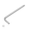 LLAVE TORX INVIOLABLE LARGA ACERO CROMO VANADIO PROFESIONAL T15 MM. LLAVE ESTRELLA, LLAVE ALLEN ESTRELLA