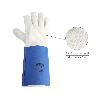 GUANTES PIEL SERRAJE LARGOS 40 CM. GUANTE RESISTENTE, GUANTE COMODO, GUANTES DE TRABAJO, (PAR)