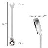 LLAVE COMBINADA CON CARRACA 8 MM. DIN 3113