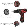 TALADRO ATORNILLADOR 12 V. CON 2 VELOCIDADES Y PERCUTOR. BATERIA 1.300 MAH. PAR APRIETE 35 NM.