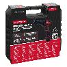 TALADRO ATORNILLADOR 12 V. CON 2 VELOCIDADES Y PERCUTOR. BATERIA 1.300 MAH. PAR APRIETE 35 NM.