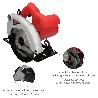 SIERRA CIRCULAR 1300 WATT. DISCO 185 MM. 4.800 RPM CORTE A INGLETE CON REGULADOR DE PROFUNDIDAD. INGLETADORA, SIERR