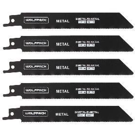 HOJA SIERRA SABLE PARA METALES 152 MM. 18 TPI. 5 PIEZAS. SIERRA HIERRO ALUMINIO, COBRE, PLASTICO