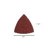 LIJA TRIANGULAR PARA HERRAMIENTA MULTIFUNCION. PACK 20 LIJAS