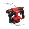 MARTILLO SDS PLUS A BATERIA 20 VOLT. CON BATERIA 4.0 AH. 1.400 R.P.M. 3 FUNCIONES CINCELAR, PERFORAR Y PERFORAR CON