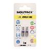 PUNTAS DESTORNILLADOR TORX 20 INVIOLABLE (2 PIEZAS). ACERO S2 AL CROMO VANADIO. PUNTAS HEXAGONALES, DESTORPUNTAS,