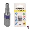 PUNTAS DESTORNILLADOR TORX 25 INVIOLABLE (2 PIEZAS). ACERO S2 AL CROMO VANADIO. PUNTAS HEXAGONALES, DESTORPUNTAS,