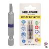 PUNTAS LARGAS DESTORNILLADOR TORX T15 (2 PIEZAS). ACERO S2 AL CROMO VANADIO. PUNTAS HEXAGONALES, DESTORPUNTAS,