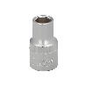 LLAVE VASO 1/2 HEXAGONAL 11 MM. PERFIL DE 6 CARAS. ACERO CROMO VANADIO, ARISTAS REDONDAS