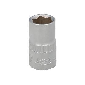 LLAVE VASO 1/2 HEXAGONAL 14 MM. PERFIL DE 6 CARAS. ACERO CROMO VANADIO, ARISTAS REDONDAS