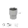 LLAVE VASO 1/2 HEXAGONAL 23 MM. PERFIL DE 6 CARAS. ACERO CROMO VANADIO, ARISTAS REDONDAS