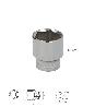 LLAVE VASO 1/2 HEXAGONAL 30 MM. PERFIL DE 6 CARAS. ACERO CROMO VANADIO, ARISTAS REDONDAS