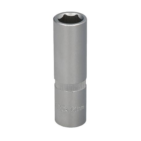 LLAVE VASO 1/2 HEXAGONAL LARGA 15 MM. PERFIL DE 6 CARAS. ACERO CROMO VANADIO, ARISTAS REDONDAS