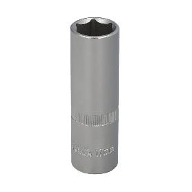 LLAVE VASO 1/2 HEXAGONAL LARGA 17 MM. PERFIL DE 6 CARAS. ACERO CROMO VANADIO, ARISTAS REDONDAS