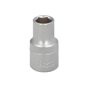LLAVE VASO 1/2 HEXAGONAL 12 MM. PERFIL DE 6 CARAS. ACERO CROMO VANADIO, ARISTAS REDONDAS