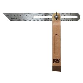 ESCUADRA MEDIDORA BISELADA CON ESCALA 22 CM. FALSA ESCUADRA, ESCUADRA BISELADA, ESCUADRA DE CARPINTERO, ESCUADRA CO