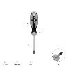DESTORNILLADOR TORX INVIOLABLE ACERO S2 MANGO TPR BIMATERIAL. MEDIDA T30 X Ø 6,0 X 100 MM.