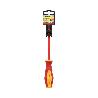 DESTORNILLADOR PLANO AISLADO CERTIFICADO VDE 1.000 V. MEDIDA 1,0 X Ø 5,5 X 125 MM. DESTORNILLADOR SEGURIDAD ELECTRI
