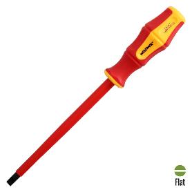 DESTORNILLADOR PLANO AISLADO CERTIFICADO VDE 1.000 V. MEDIDA 1,6X Ø 8,0 X 175 MM. DESTORNILLADOR SEGURIDAD ELECTRIC