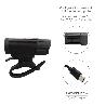 LUZ LED FRONTAL PARA BICICLETA / PATINETE 400 LUMENES (5 MODOS) BATERIA RECARGABLE USB