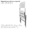 SILLA PLEGABLE CON AGARRE 88X48X57CM