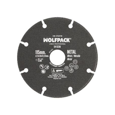 DISCO CORTE METALES UNIVERSAL  Ø 115 X 1,7 MM. FILO DE DIAMANTE DISCO CORTE ACERO, CHAPA, HIERRO, ALUMINIO