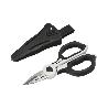 TIJERAS ELECTRICISTA 155 MM. MANGO TPR PLUS NO TENSION. CON FUNDA HOJAS ACERO INOXIDABLE, TIJERAS CORTAR CABLE, PEL