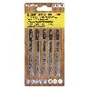 HOJAS SIERRA CALAR PARA CONTRACHAPADO CORTE GRUESO 5 PIEZAS. HOJA CROMO VANADIO 58. VASTAGO T UNIVERSAL
