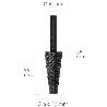 FRESA ROTATIVA PARA METAL CONICA Ø 6 A 15 MM. PARA TALADRO / FRESADORA