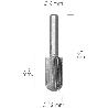 FRESA ROTATIVA PARA METAL CILÍNDRICA CURVA Ø 12 MM. PARA TALADRO / FRESADORA