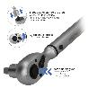 LLAVE DINAMOMETRICA 1/2 CON ALARGADERA Y REDUCTOR DE 3/8 LLAVE DE TORQUE CAMIONES, COCHES, MOTOS, MICRO AJUSTES, AC