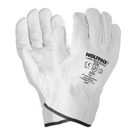 GUANTES DE TRABAJO DE PIEL FLOR DE VACUNO, PROTECCION LABORAL, RIESGOS MECANICOS, GUANTES DE SEGURIDAD DE CUERO. TA
