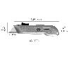 CUTTER AUTORETRACTIL CON HOJA ACERO SK5 CARCASA DE ALUMINIO DISEÑO ERGONOMICO, CUCHILLO SEGURIDAD, CUTTERS SEGURIDA