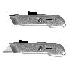 CUTTER AUTORETRACTIL CON HOJA ACERO SK5 CARCASA DE ALUMINIO DISEÑO ERGONOMICO, CUCHILLO SEGURIDAD, CUTTERS SEGURIDA