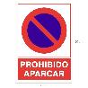 CARTEL PROHIBIDO APARCAR  21X 30 (ALT.) CM.