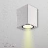 LAMPARA APLIQUE CUADRADO GU10 IP65 COLOR BLANCO APLIQUE TECHO, LUZ JARDÍN, LÁMPARA JARDÍN, LUZ EXTERIOR, APLIQUE JA