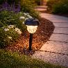 LAMPARA SOLAR JARDIN PLASTICO Ø 10,5 X 38 CM. PROTECCIÓN IP44