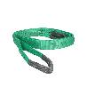 ESLINGA PLANA DOBLE BANDA 2.000 KG. FACTOR SEGURIDAD 7:1, LONGITUD: 3 METROS ANCHO 6 CM. 100% POLIESTER. COLOR VERD