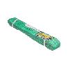 ESLINGA PLANA DOBLE BANDA 2.000 KG. FACTOR SEGURIDAD 7:1, LONGITUD: 3 METROS ANCHO 6 CM. 100% POLIESTER. COLOR VERD
