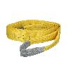 ESLINGA PLANA DOBLE BANDA 3.000 KG. FACTOR SEGURIDAD 7:1, LONGITUD: 3 METROS ANCHO 9 CM. 100% POLIESTER. COLOR AMAR