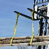 ESLINGA PLANA DOBLE BANDA 3.000 KG. FACTOR SEGURIDAD 7:1, LONGITUD: 3 METROS ANCHO 9 CM. 100% POLIESTER. COLOR AMAR