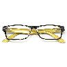 GAFAS LECTURA KANSAS NEGRO / AMARILLO. AUMENTO +3,0 GAFAS DE VISTA, GAFAS DE AUMENTO, GAFAS VISIÓN BORROSA