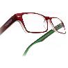 GAFAS LECTURA KANSAS ROJO / VERDE. AUMENTO +1,0 GAFAS DE VISTA, GAFAS DE AUMENTO, GAFAS VISIÓN BORROSA